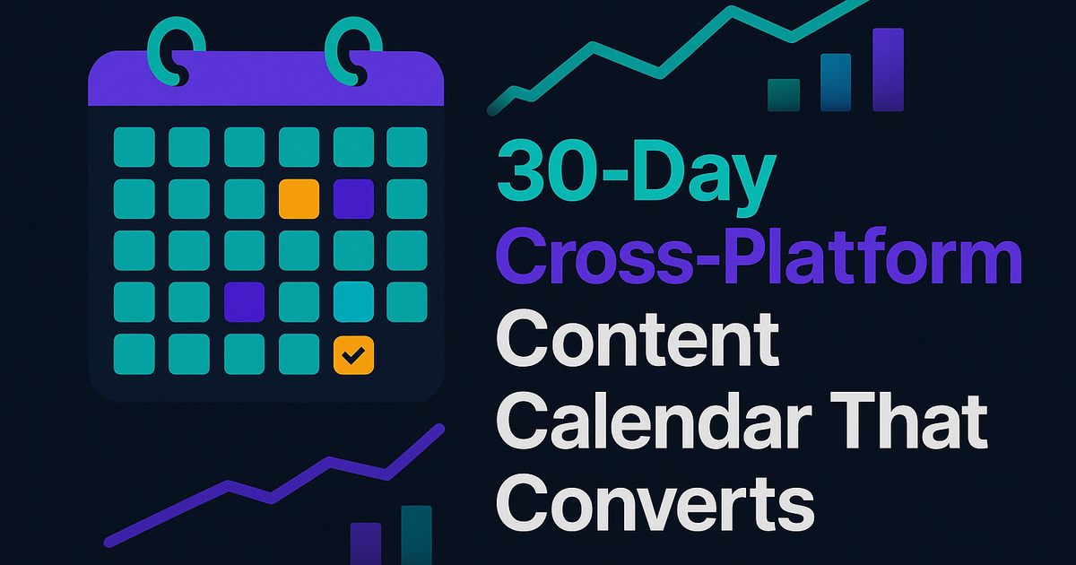 30-Day Cross-Platform Content Calendar That Converts